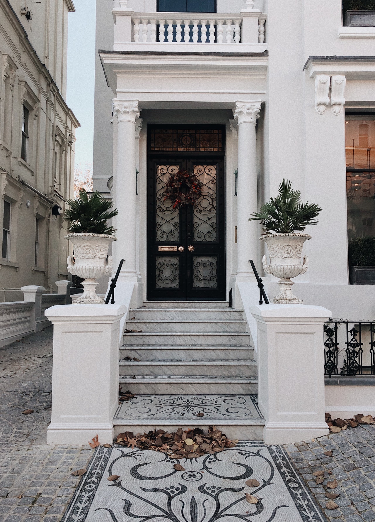 4. Wrought Iron Front Door