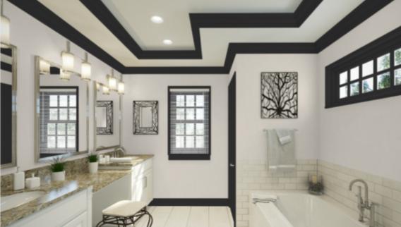 5 Egret White and Black Magic in the Bathroom