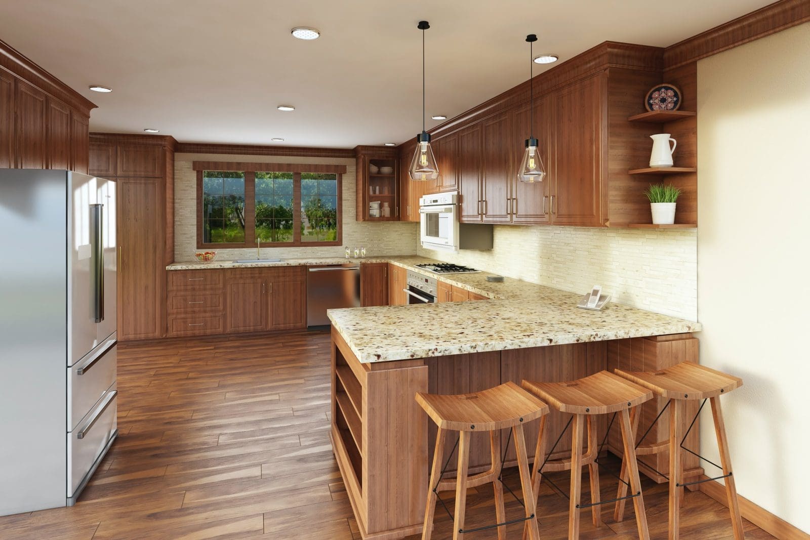 Should Kitchen Cabinets Match Trim?