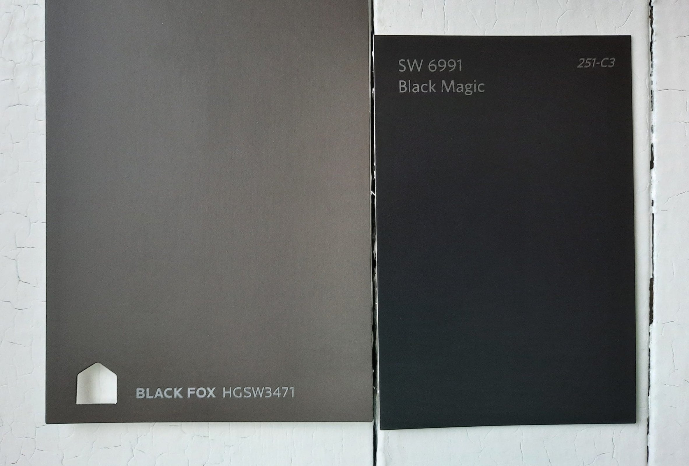8 Black Fox vs Black Magic by Sherwin Williams scaled