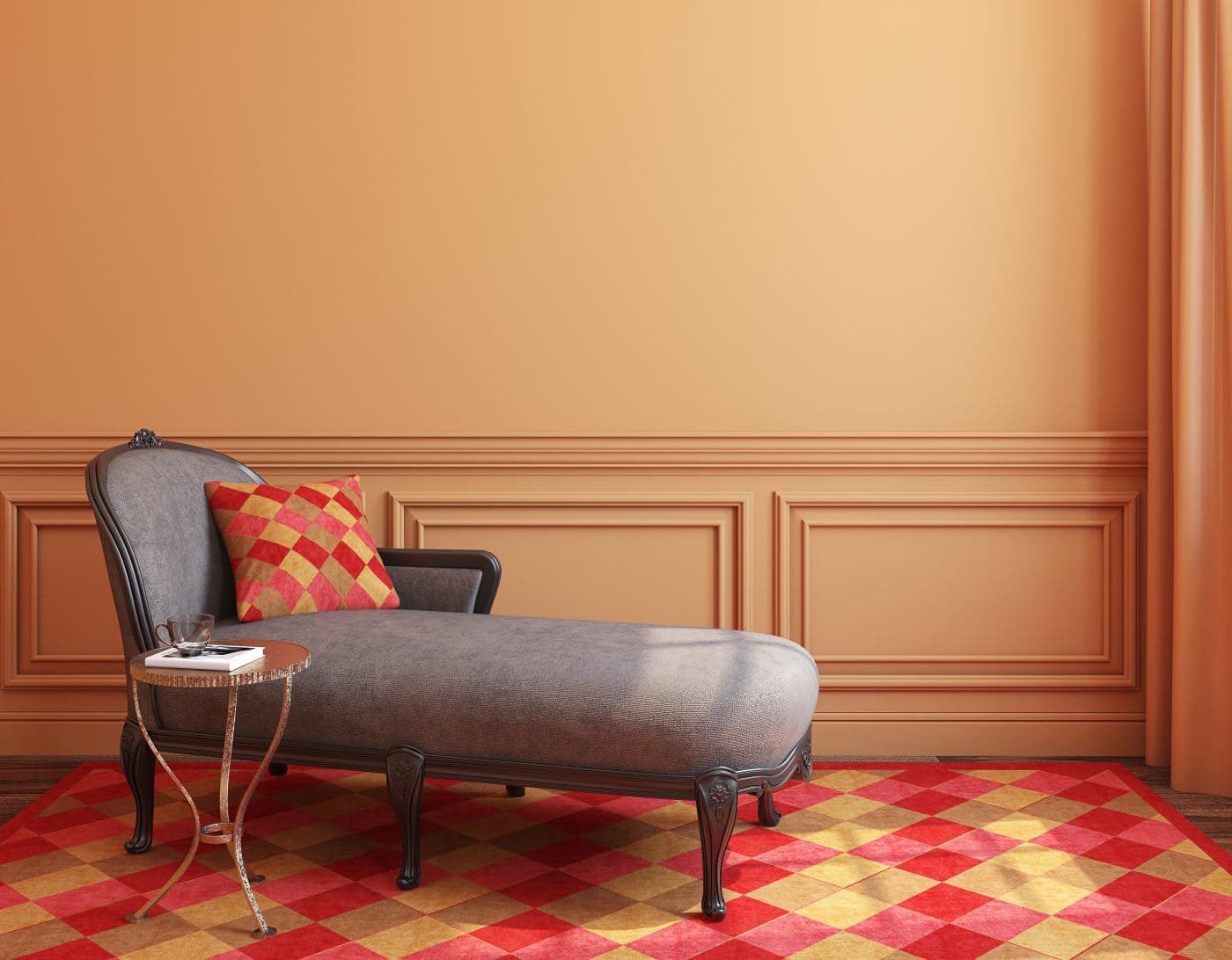 What Color Matches Orange Walls