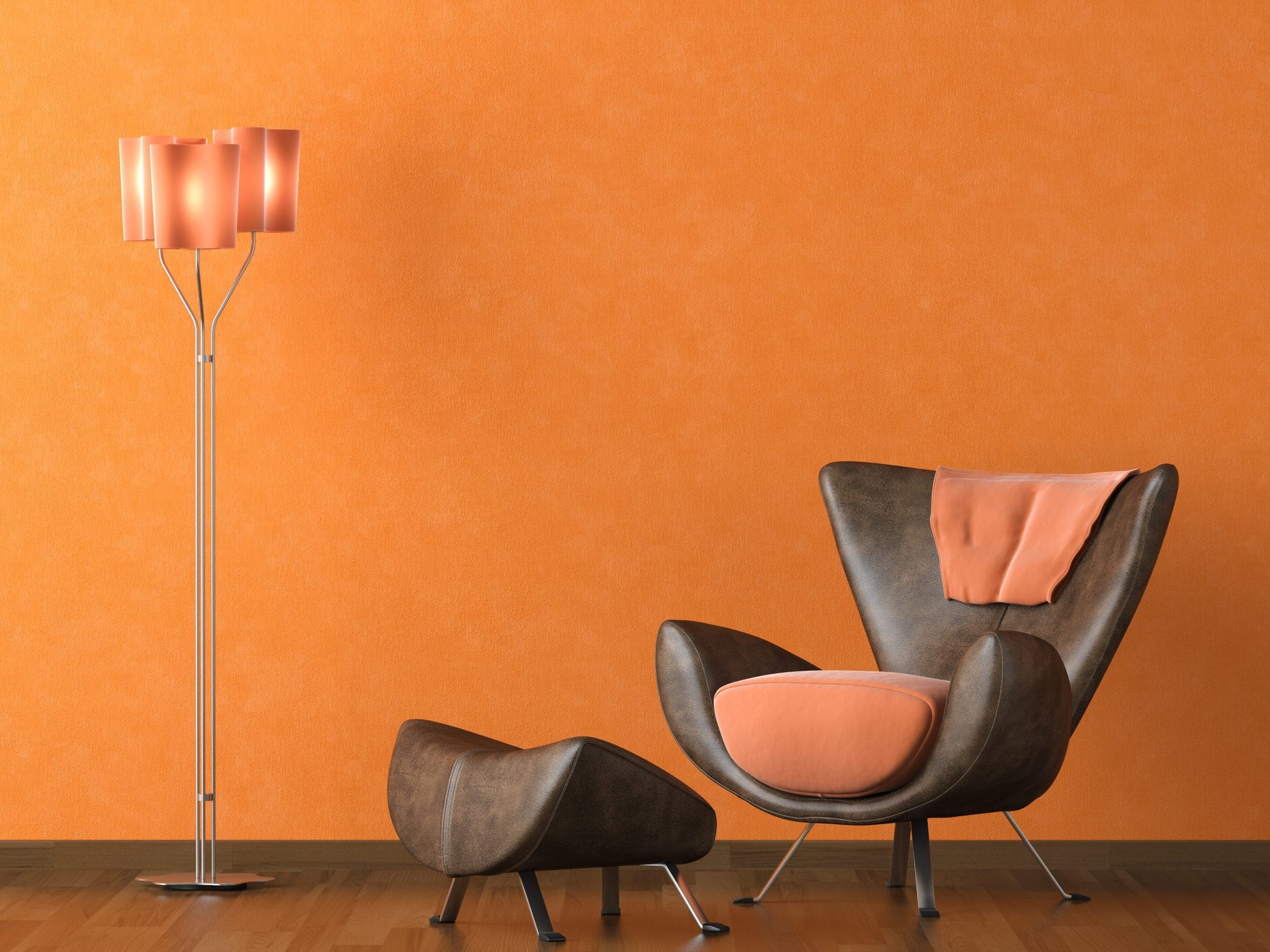  Chocolate Shades Look Lovely in Orange Rooms scaled