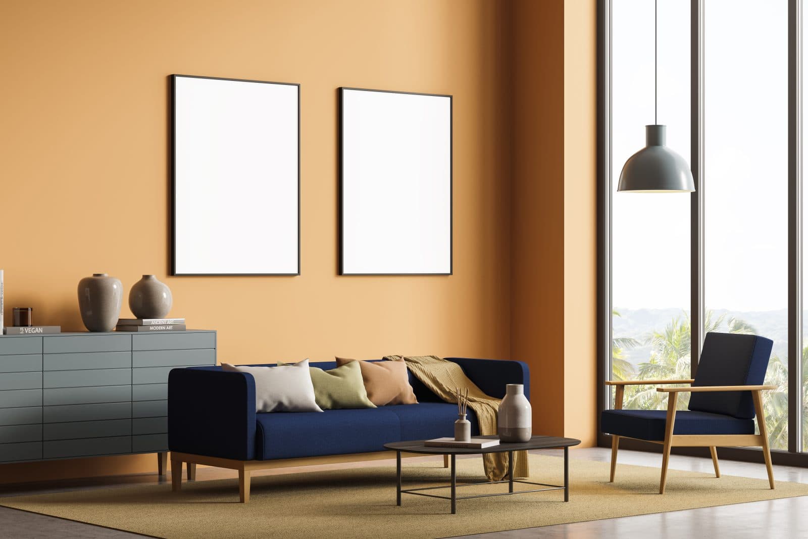 What Color Matches Orange Walls