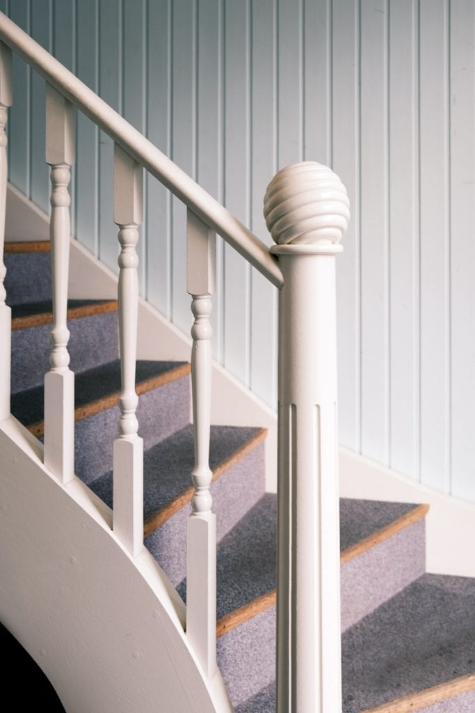 White Shell Color On Stairs Railing What Color Should You Paint Your Stair Railing?