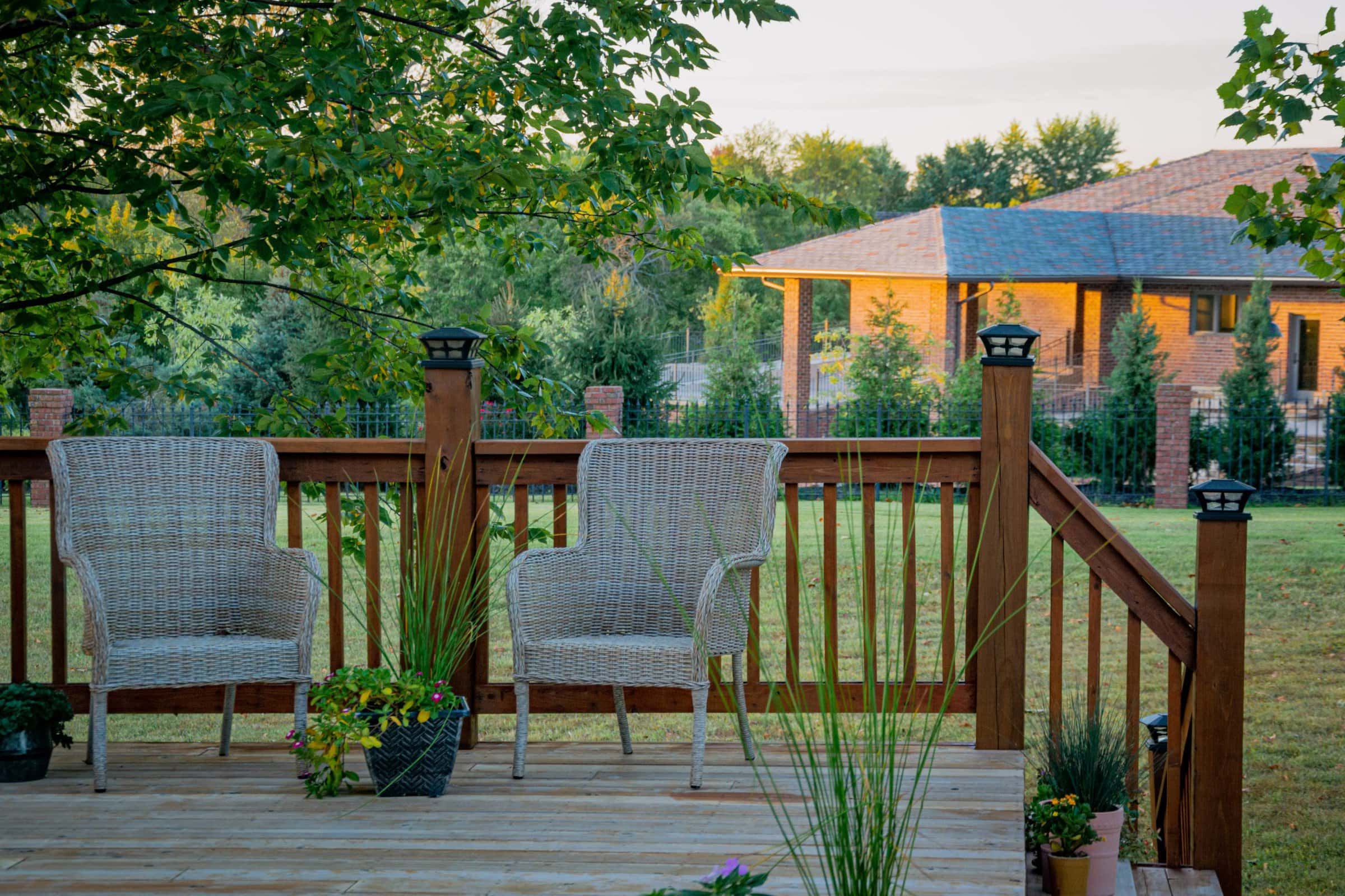 Beautiful Farmhouse Deck scaled